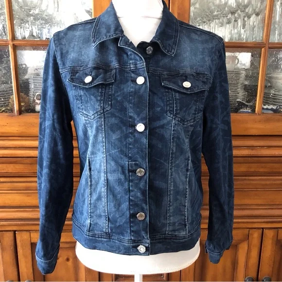 EUC Joseph Ribkoff leaf print jacket - Picture 2 of 8